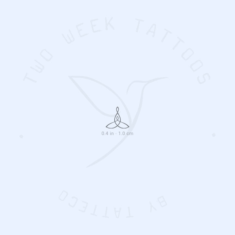 Tiny Mother Child Symbol Semi-Permanent Tattoo - Set of 2