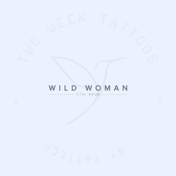 WILD WOMAN Semi-Permanent Tattoo - Set of 2