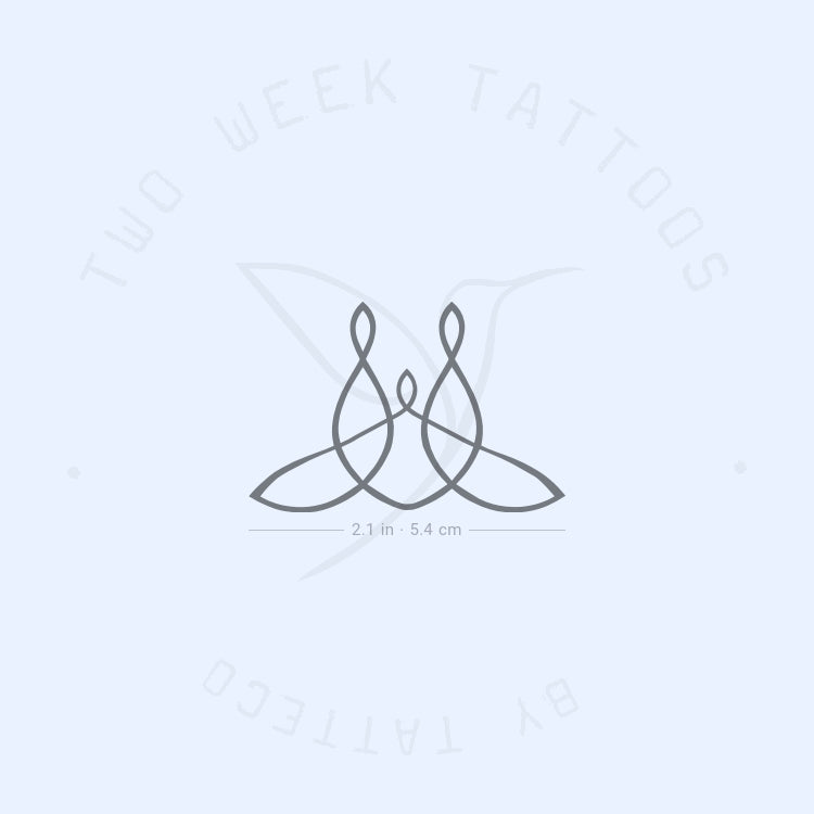 Family Forever Symbol Semi-Permanent Tattoo - Set of 2