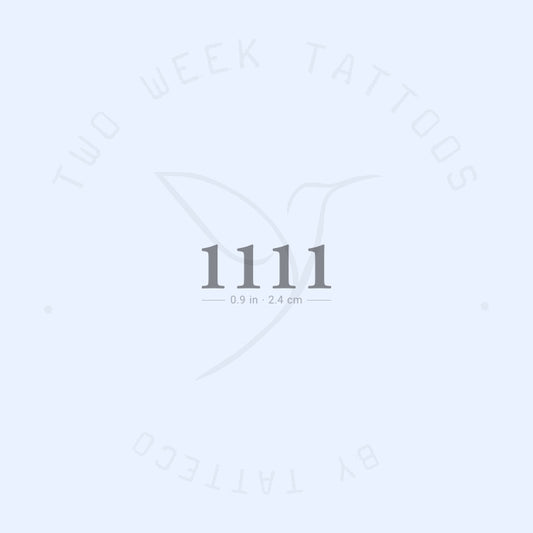 Tatuaje semipermanente 1111 - Juego de 2
