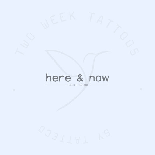 Tatuaje semipermanente Here &amp; Now - Juego de 2