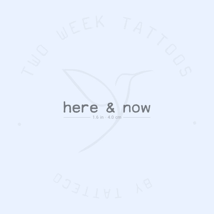 Here & Now Semi-Permanent Tattoo - Set of 2