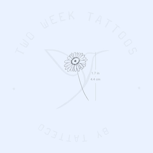 Sketchy Daisy Semi-Permanent Tattoo - Set of 2