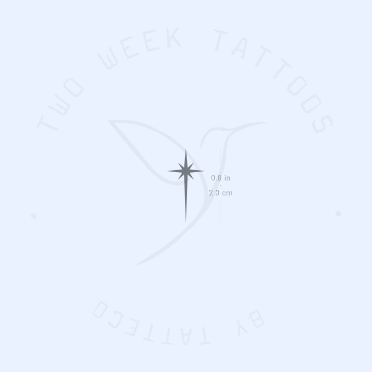 Tatuaje semipermanente de la Estrella de Belén (juego de 2)