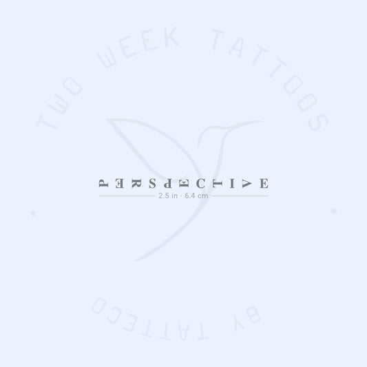 Perspective Semi-Permanent Tattoo - Set of 2