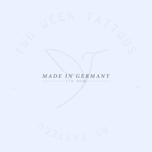 Made In Germany Semi-Permanent Tattoo - Set of 2