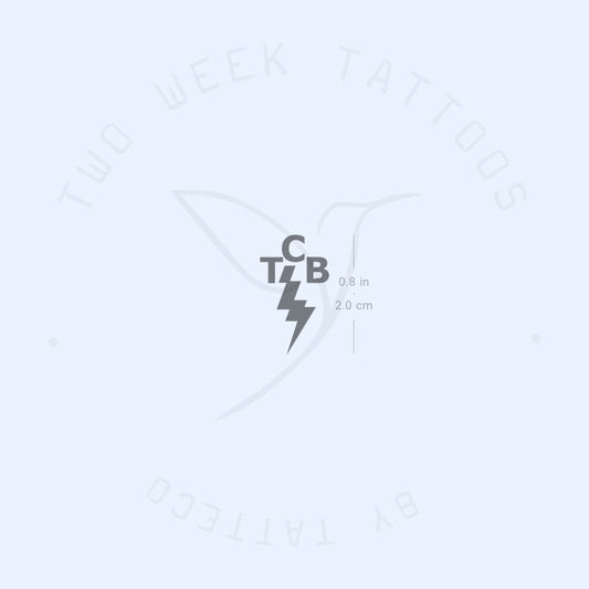 Tatuaje semipermanente de banda TCB - Juego de 2
