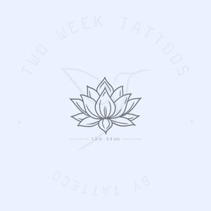 Sacred Lotus Semi-Permanent Tattoo - Set of 2