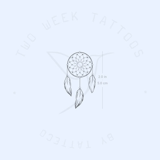 Tatuaje semipermanente de atrapasueños (juego de 2)