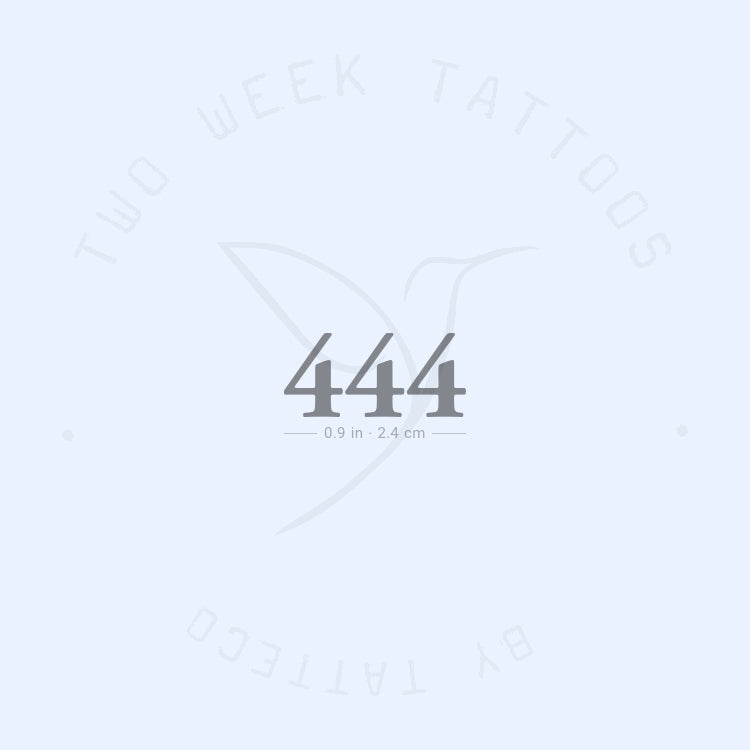 444 Semi-Permanent Tattoo - Set of 2