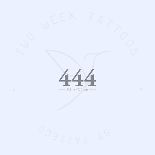 444 Semi-Permanent Tattoo - Set of 2