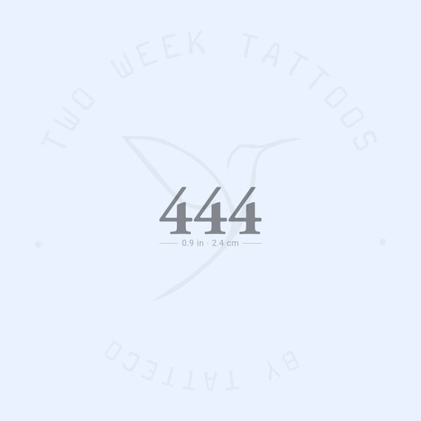 444 Semi-Permanent Tattoo - Set of 2