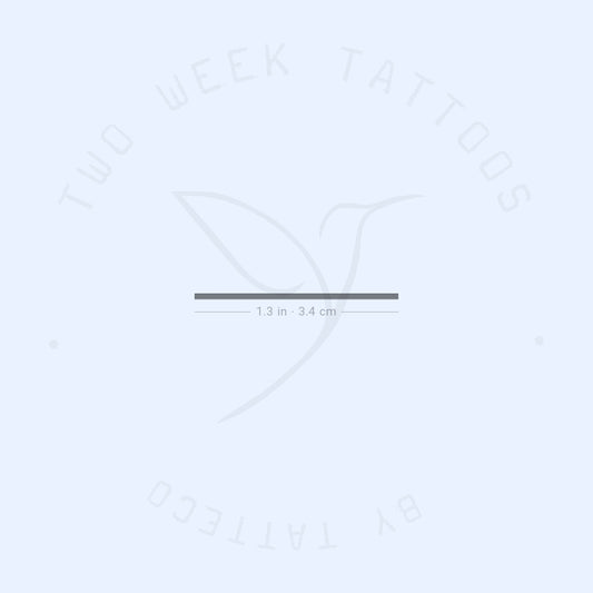 Tatuaje semipermanente de línea de dedo de 34 mm (juego de 2)