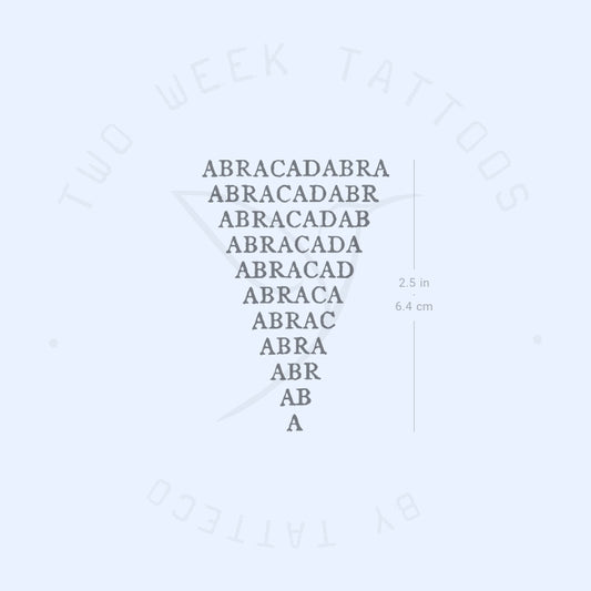 Tatuaje semipermanente Abracadabra - Juego de 2