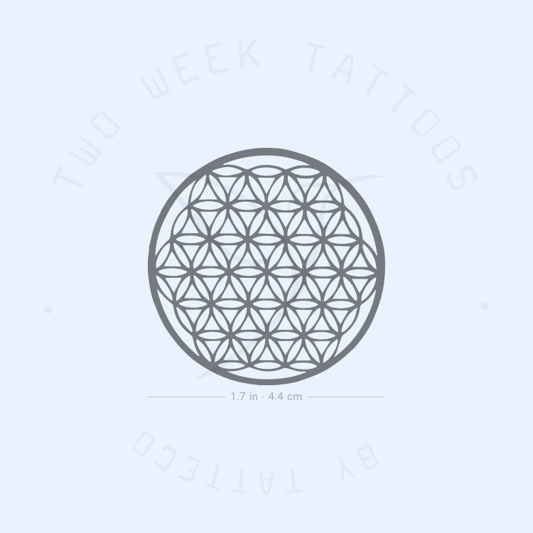 Flower Of Life Semi-Permanent Tattoo - Set of 2