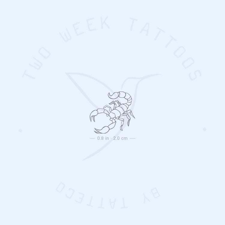 Scorpion Semi-Permanent Tattoo - Set of 2