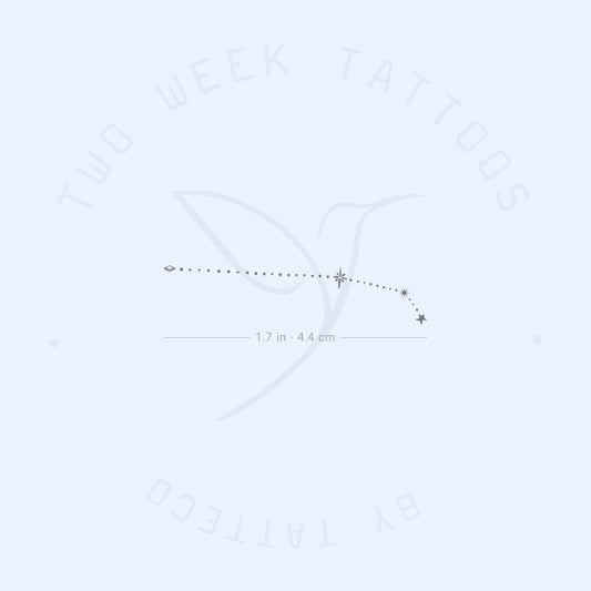 Tatuaje semipermanente de la constelación de Aries (puntos) - Juego de 2