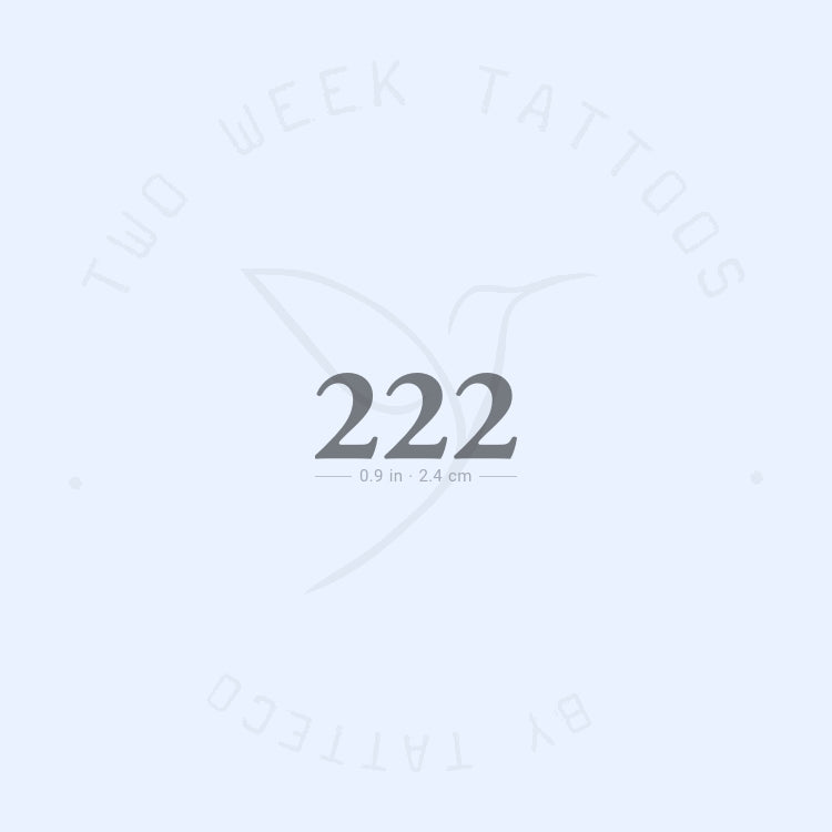 Tatuaje semipermanente 222 - Juego de 2