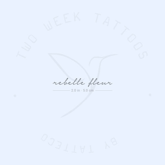 Tatuaje semipermanente Rebelle Fleur - Juego de 2