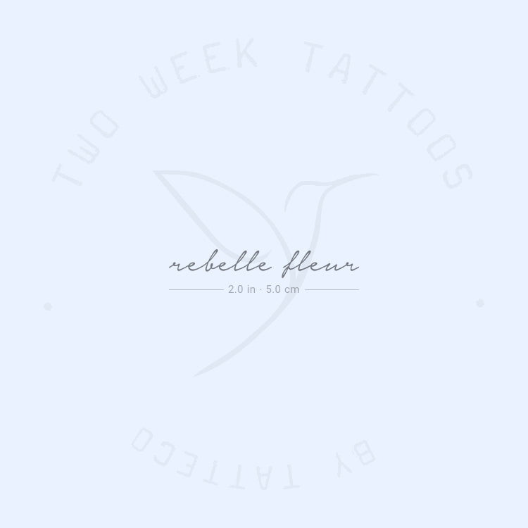 Rebelle Fleur Semi-Permanent Tattoo - Set of 2