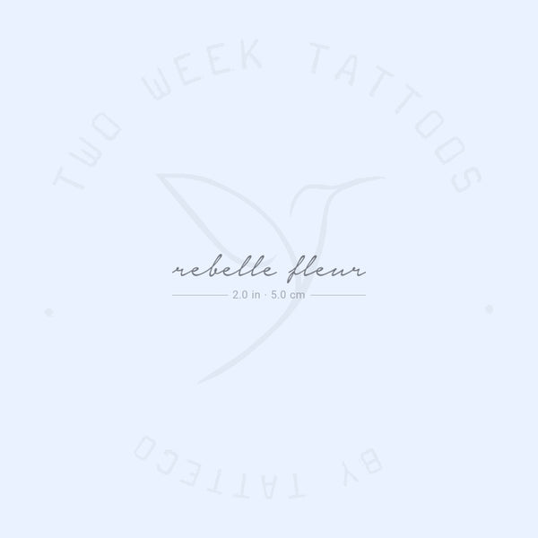 Rebelle Fleur Semi-Permanent Tattoo - Set of 2