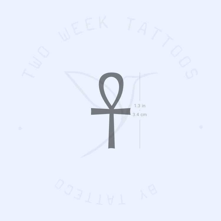 Tatuaje semipermanente de Ankh - Juego de 2