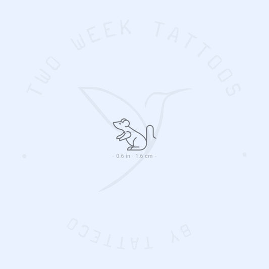 Mouse Semi-Permanent Tattoo - Set of 2