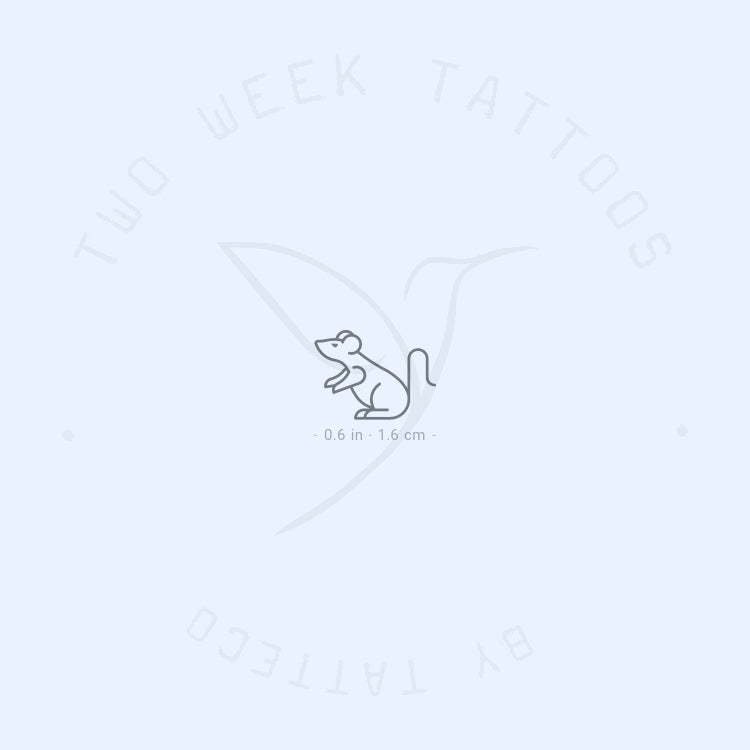Mouse Semi-Permanent Tattoo - Set of 2