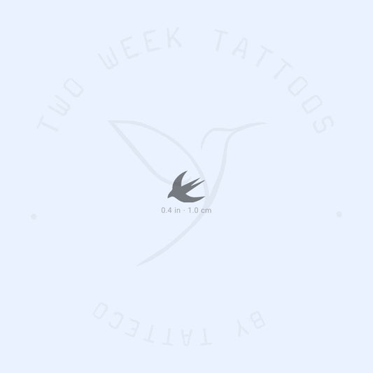Tatuaje semipermanente de golondrina pequeña (juego de 2)