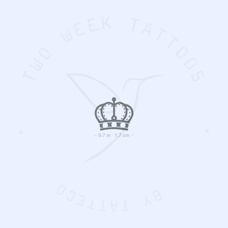Queen Crown Semi-Permanent Tattoo - Set of 2