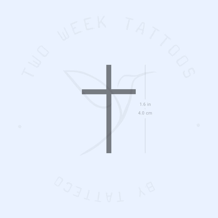 Cross Semi-Permanent Tattoo - Set of 2