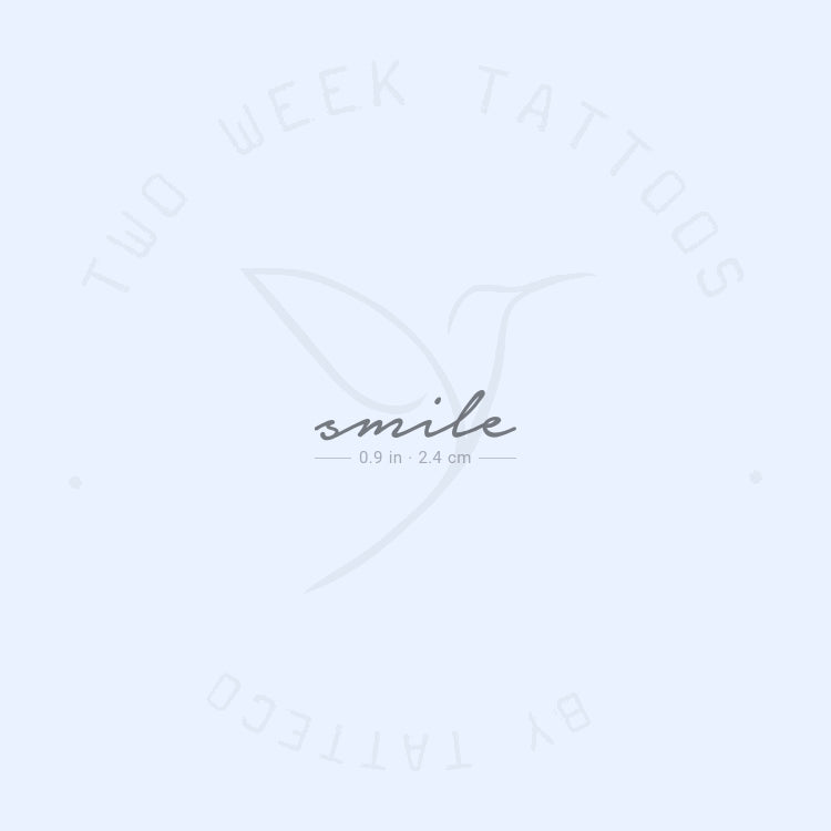 Tatuaje semipermanente Smile - Juego de 2
