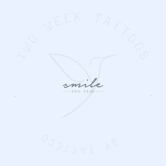 Smile Semi-Permanent Tattoo - Set of 2