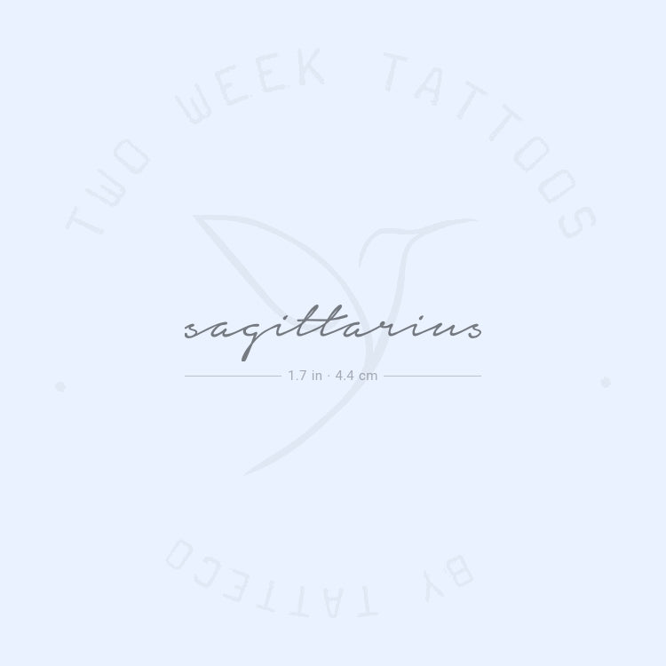 Sagittarius Semi-Permanent Tattoo - Set of 2