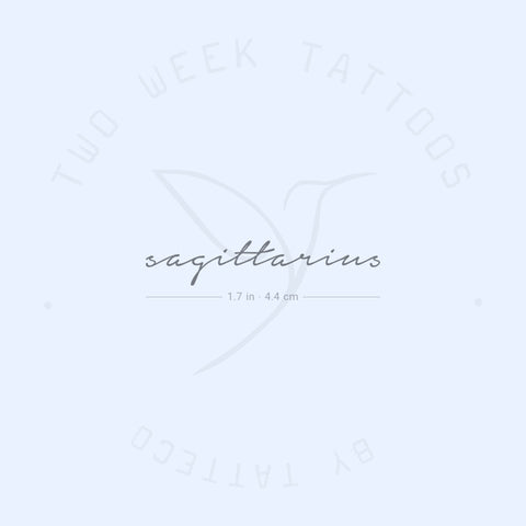 Sagittarius Semi-Permanent Tattoo - Set of 2