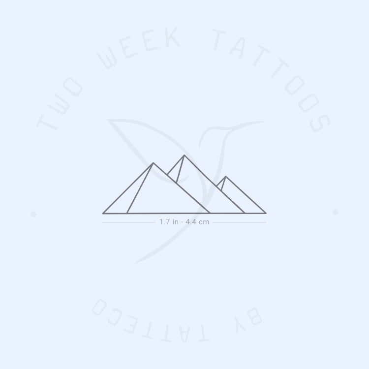 Giza Pyramids Semi-Permanent Tattoo - Set of 2