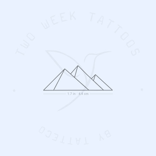 Tatuaje semipermanente de las Pirámides de Giza (juego de 2)