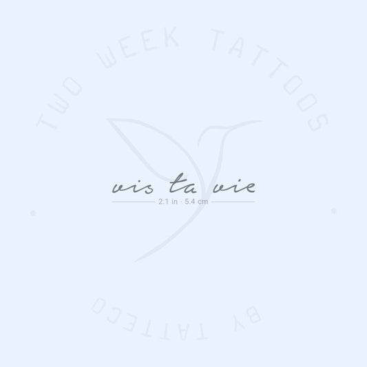 Tatuaje semipermanente Vis Ta Vie - Juego de 2