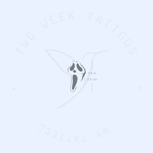 Ghost Face Semi-Permanent Tattoo - Set of 2