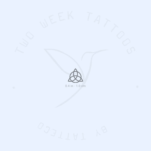 Small Trinity Knot Semi-Permanent Tattoo - Set of 2