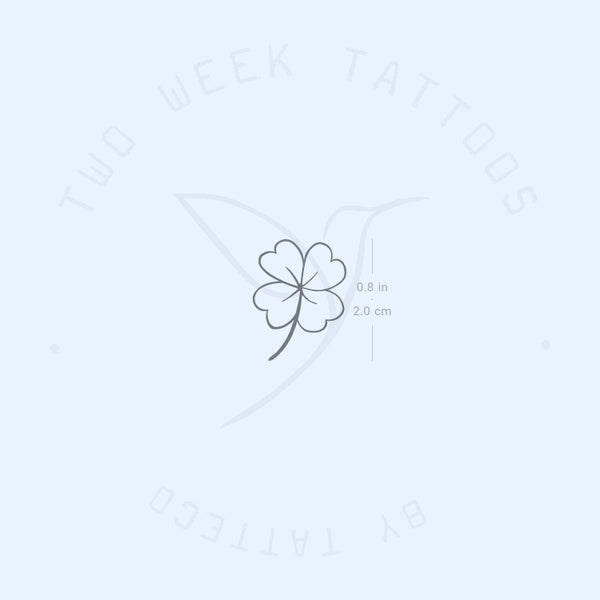 Four Leaf Clover Semi-Permanent Tattoo - Set of 2