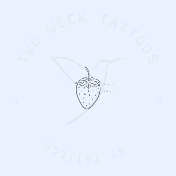 Strawberry Semi-Permanent Tattoo - Set of 2