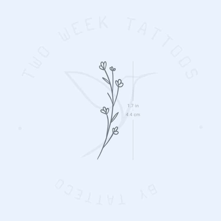 Tatuaje semipermanente de aliento de bebé - Juego de 2