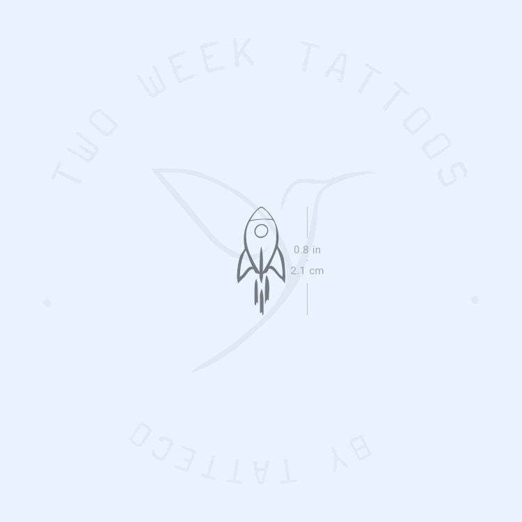 Rocket Semi-Permanent Tattoo - Set of 2