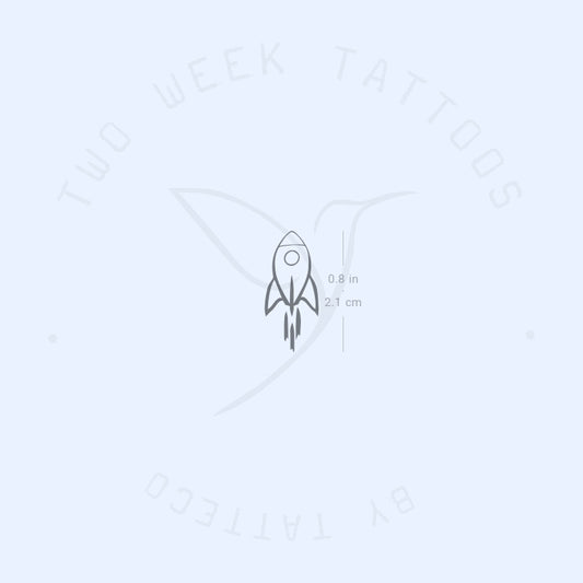 Rocket Semi-Permanent Tattoo - Set of 2