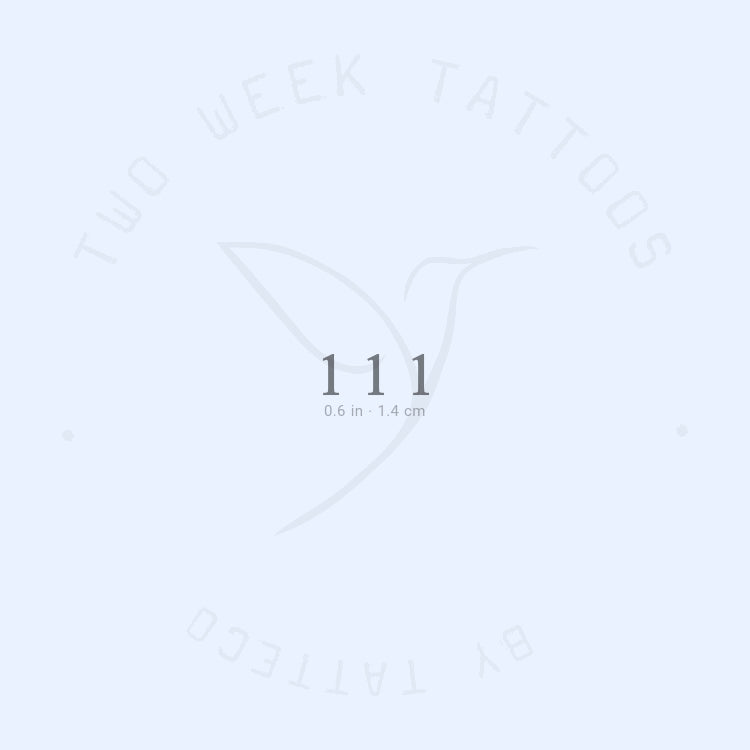 Tatuaje semipermanente 111 - Juego de 2