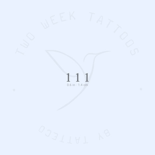111 Semi-Permanent Tattoo - Set of 2