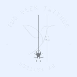 Hanging Spider Semi-Permanent Tattoo - Set of 2