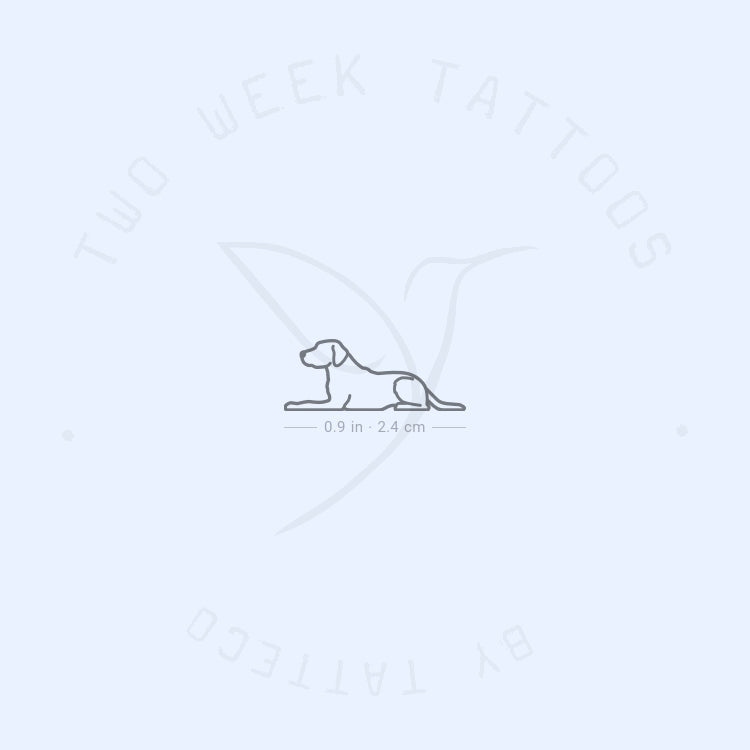 Labrador Semi-Permanent Tattoo - Set of 2