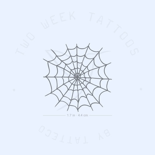 Tatuaje semipermanente de telaraña - Juego de 2